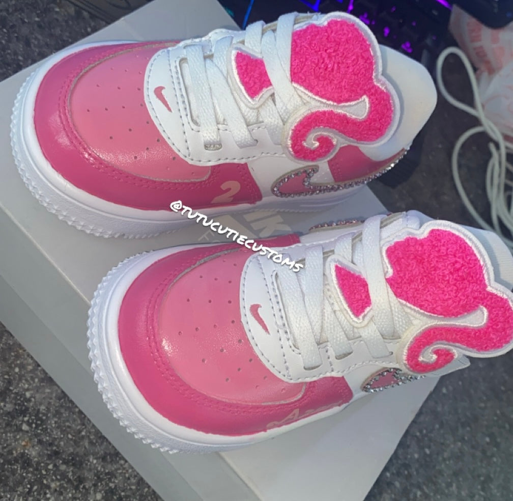 Custom Pink AF1’s 🩷