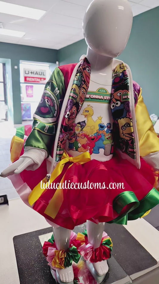 Ribbon Trim Tutu Set (No Jacket)