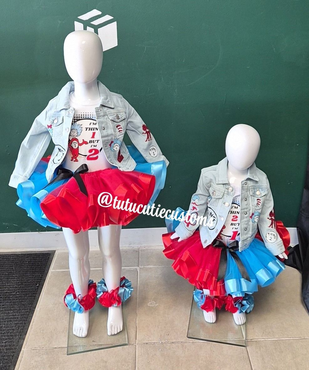 Ribbon Trim Tutu Set (No Jacket)