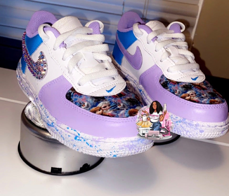 Custom Af1 Mids Custom Frozen AF1's – TutuCutieCustoms