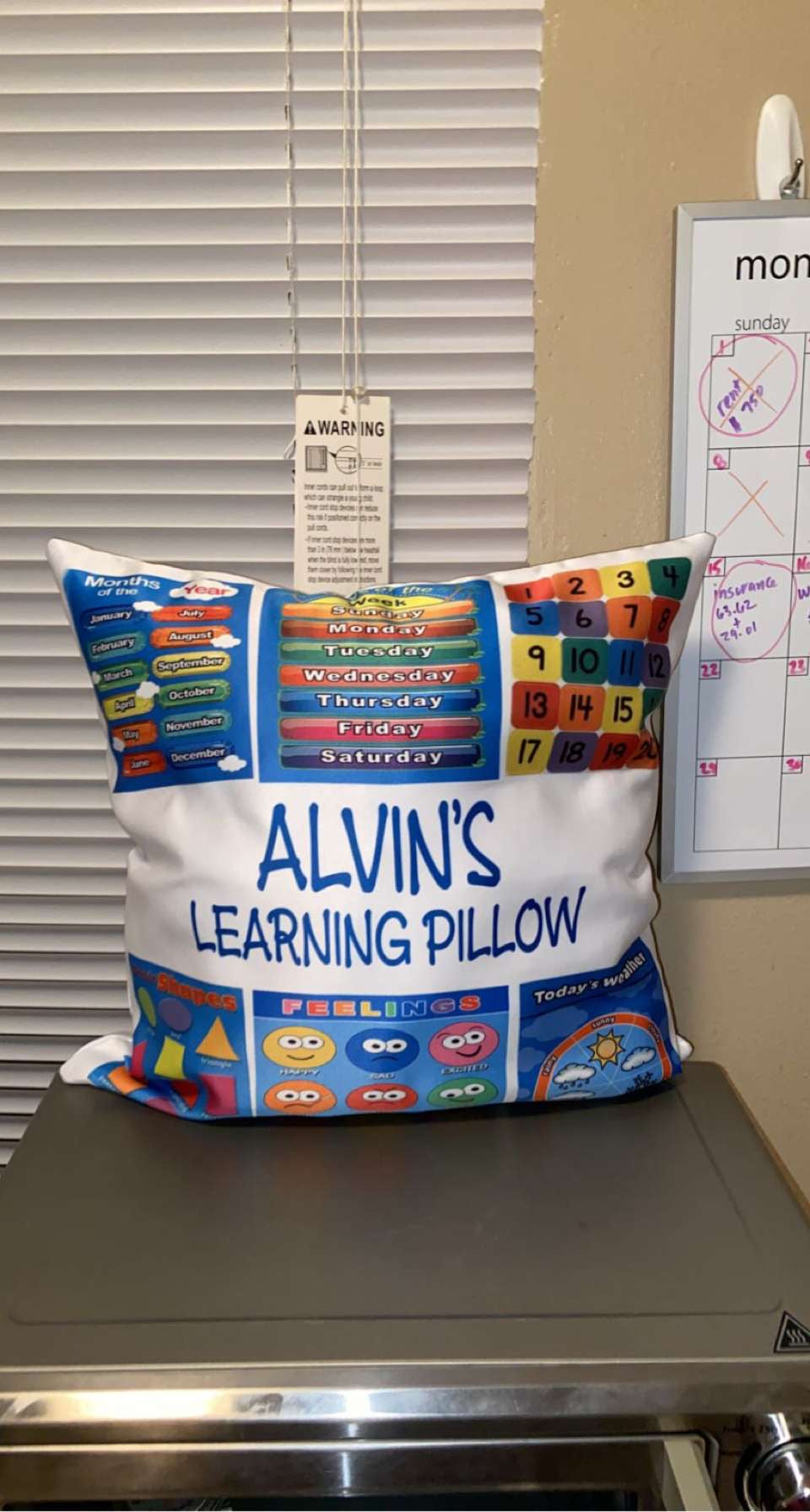 Custom Learning Pillows