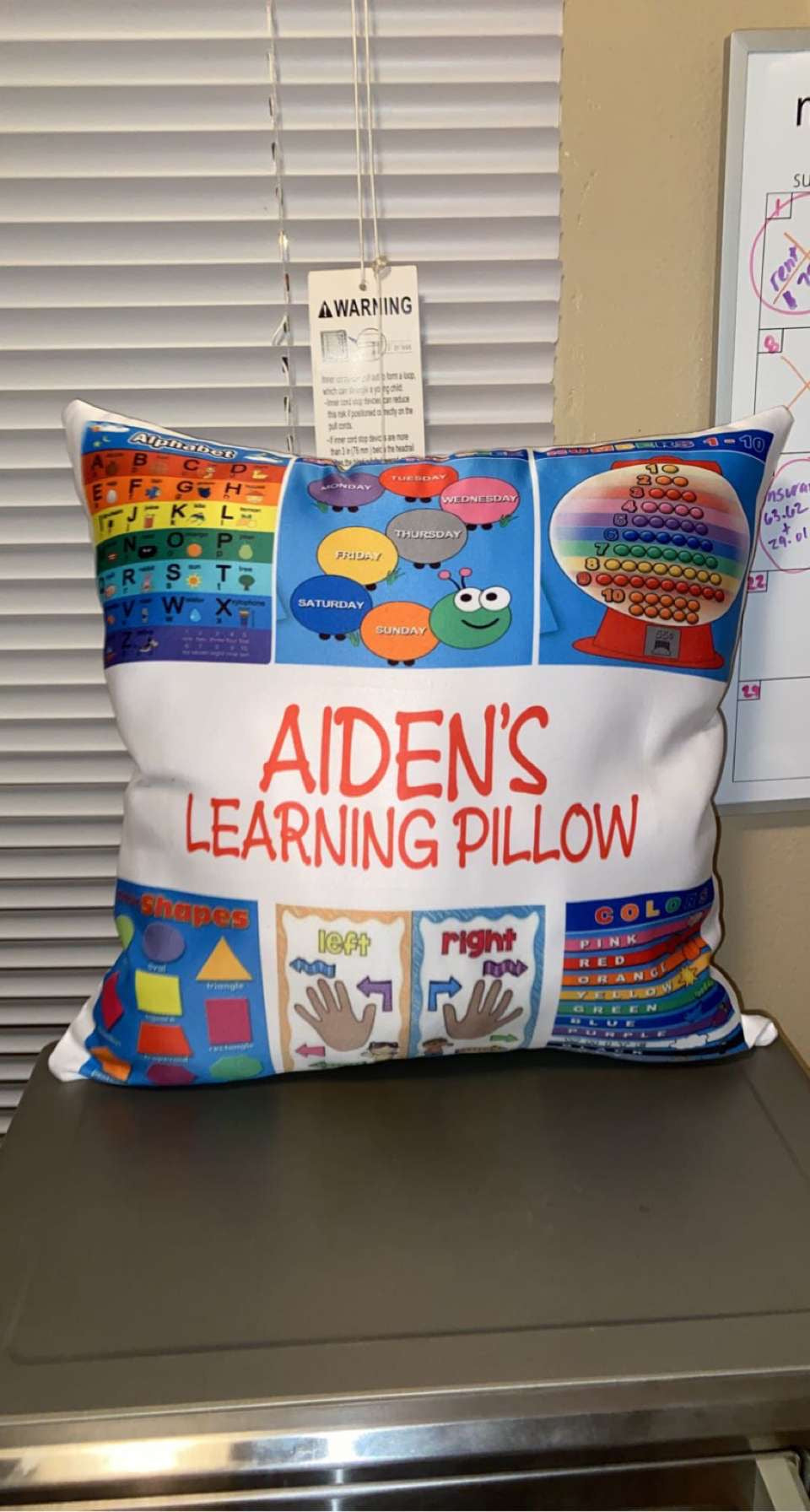 Custom Learning Pillows